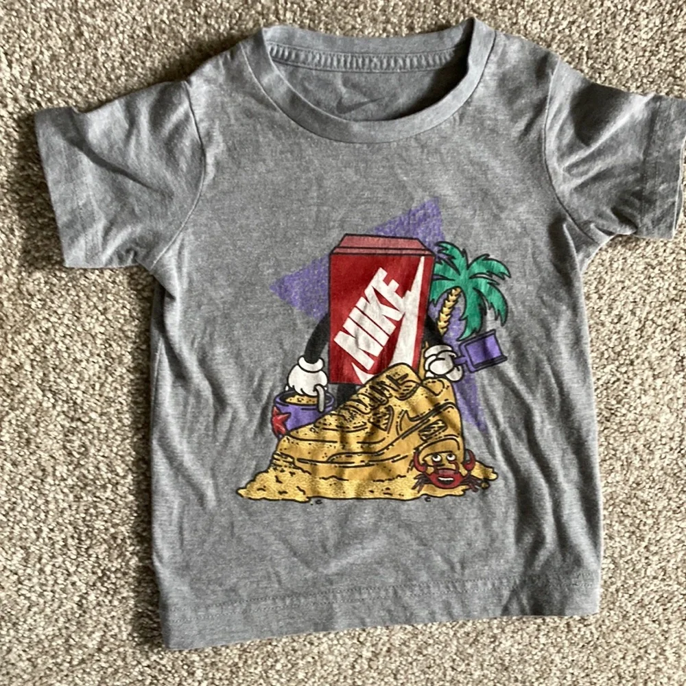 Toddler Boys Shoebox Sand Castle Logo‎ Graphic T-shirt 2t